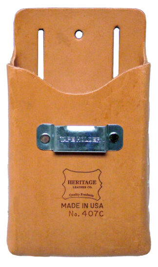 Single Pocket, Box Shape Tool Pouch with Tape Clip