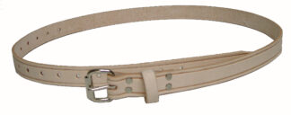 1" Wide Leather Belt with Roller Buckle