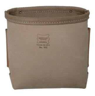 Single Pocket Heavy Duty Semi-soft Leather Nut and Bolt Bag