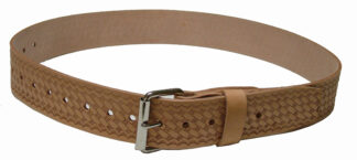 Saddle Leather Work Belt w/ Roller Buckle