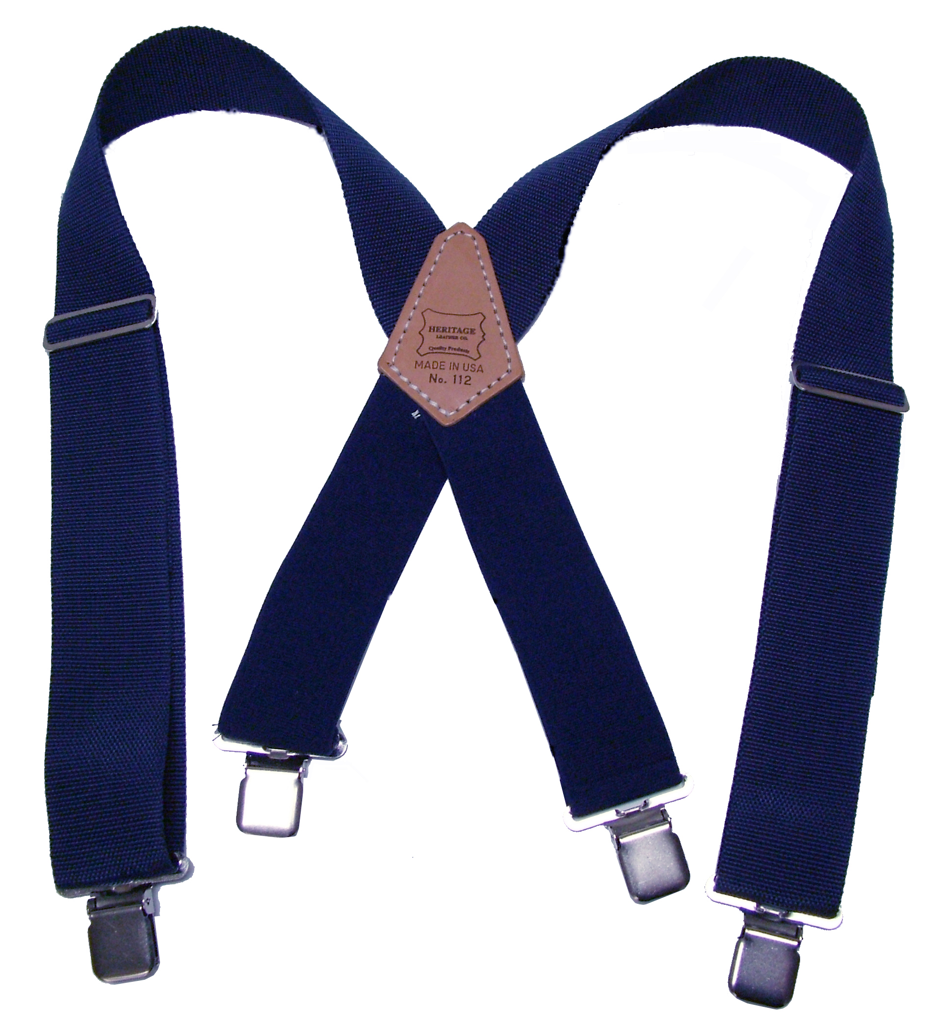 Extra Wide Heavy Duty Suspenders - Blue