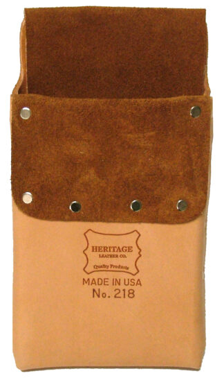 Split Leather Lined Single Pocket Tool Pouch