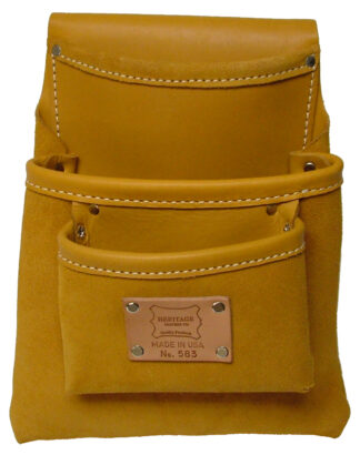 3-Pocket Professional Leather Drywall Bag